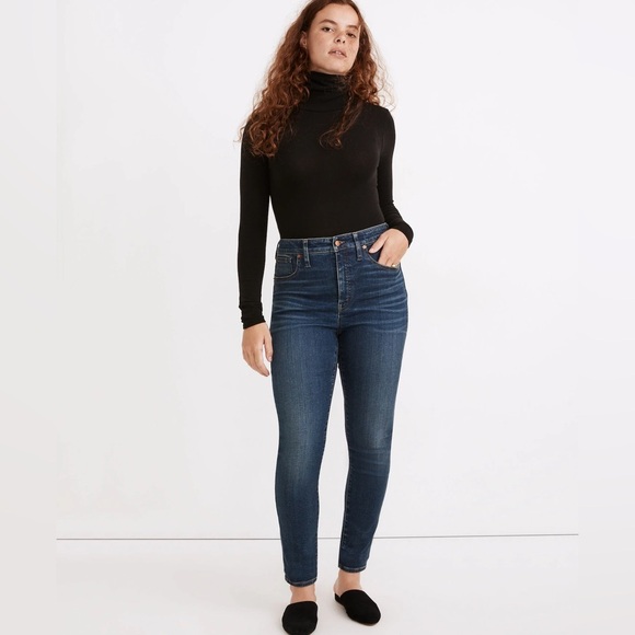 Madewell Denim - 2/$30 Madewell Curvy High-Rise Skinny Blue Denim Jeans, Lanette Wash, Size 26